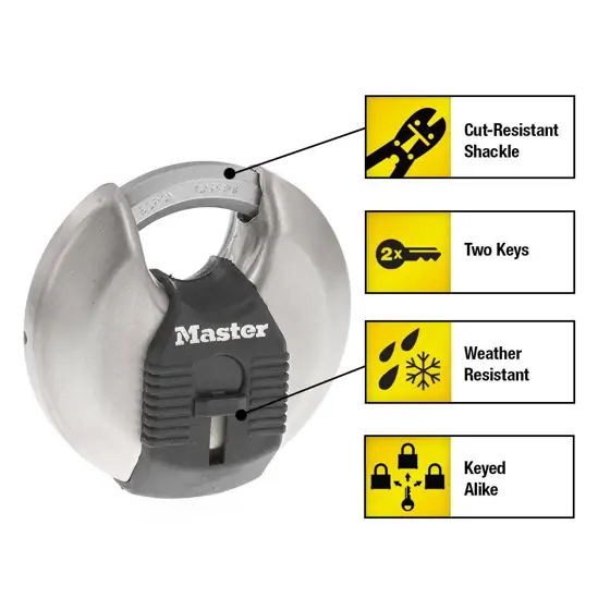 Heavy Duty Outdoor Shrouded Padlock… — Photo 3