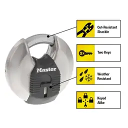 Heavy Duty Outdoor Shrouded Padlock… — Photo 3