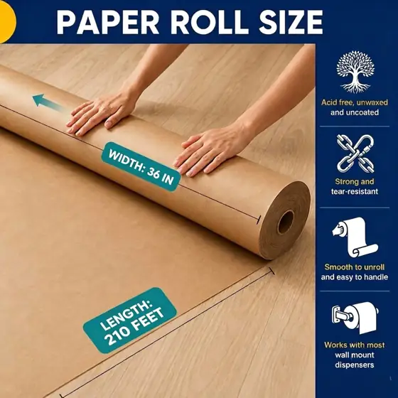 Vanhench Brown Paper Roll, 36"… — Photo 2