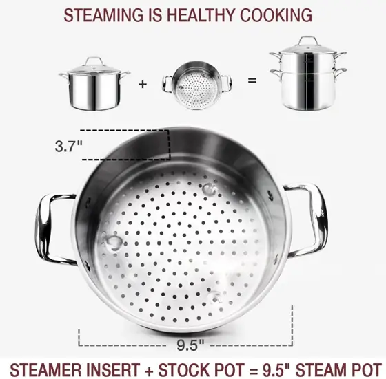 HOMICHEF 14-Piece Nickel Free Stainless… — Photo 4