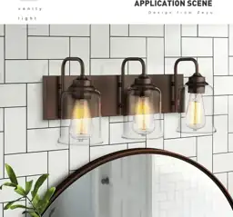 zeyu 3-Light Bathroom Vanity Light,… — Photo 4