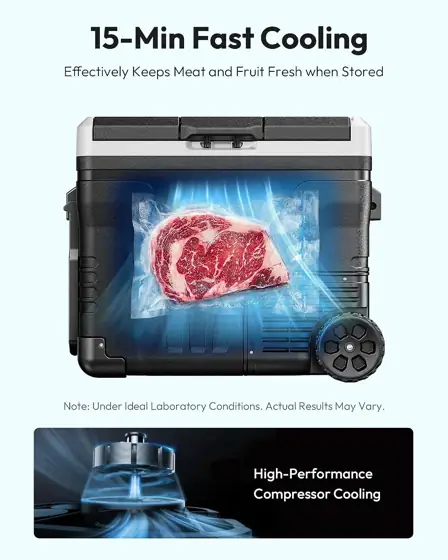 EUHOMY 53QT 12 Volt Refrigerator,… — Photo 4