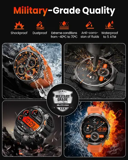 Smartwatch for Men, 100-Day Battery,… — Photo 4