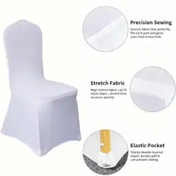 100 Pcs White Washable Removable… — Photo 2