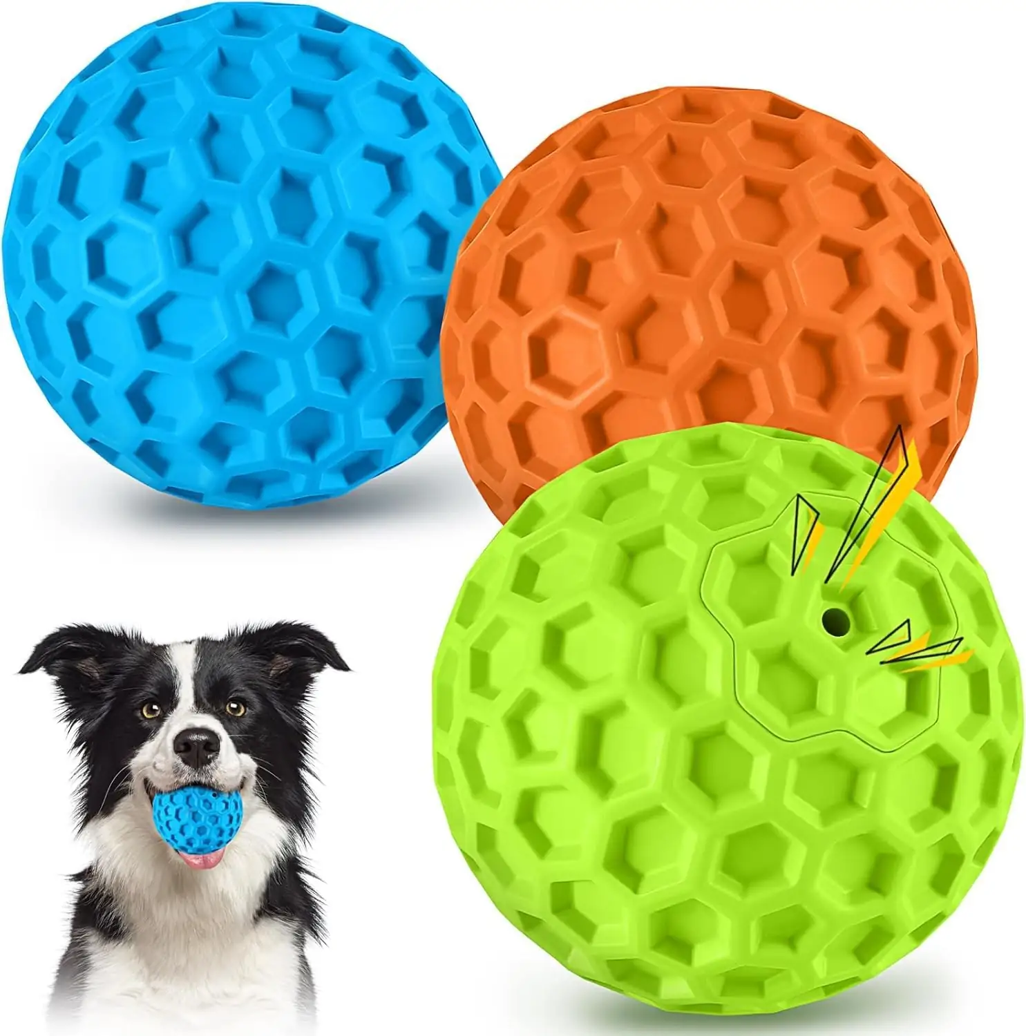 havit Indestructible Squeaky Balls for… — Photo 1