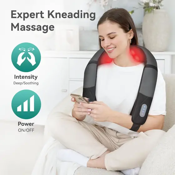 Snailax Rechargeable Neck Massager with… — Photo 2