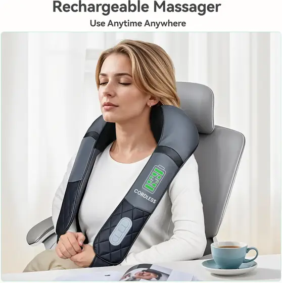 Snailax Rechargeable Neck Massager with… — Photo 3
