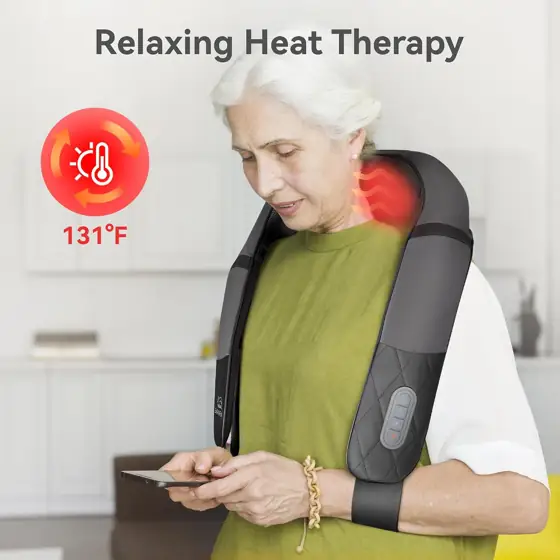Snailax Rechargeable Neck Massager with… — Photo 4