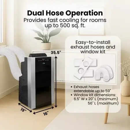 Whynter ARC-14S 9500 BTU Dual-Hose… — Photo 2