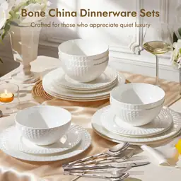 KINGSTONE 24Pc Rhombus Edge White… — Photo 4
