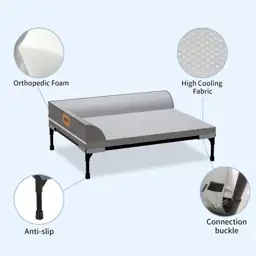 Elevated Cooling Dog Bed, Orthopedic… — Photo 2