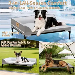 Elevated Cooling Dog Bed, Orthopedic… — Photo 3