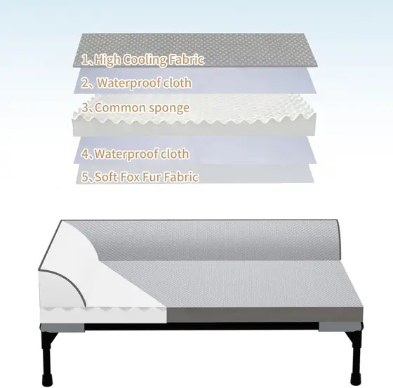 Elevated Cooling Dog Bed, Orthopedic… — Photo 4