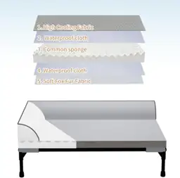 Elevated Cooling Dog Bed, Orthopedic… — Photo 4