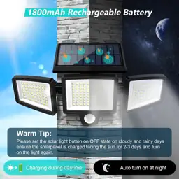 Tuffenough Solar Outdoor Lights 2500LM… — Photo 4