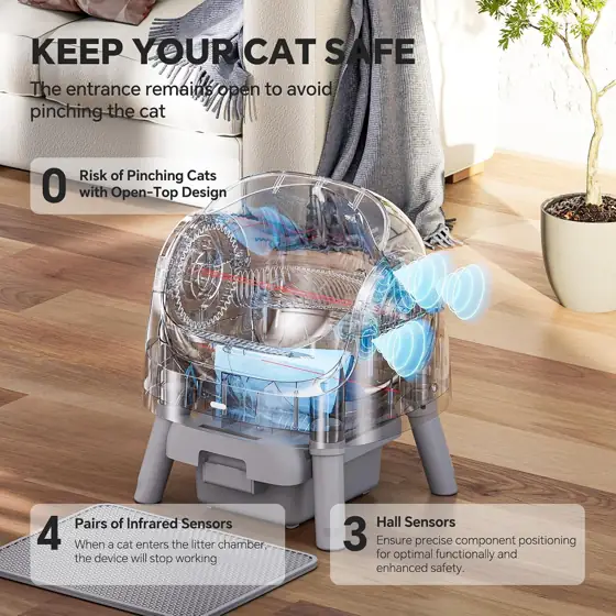 Mimfam Automatic Self-Cleaning Litter Box… — Photo 2