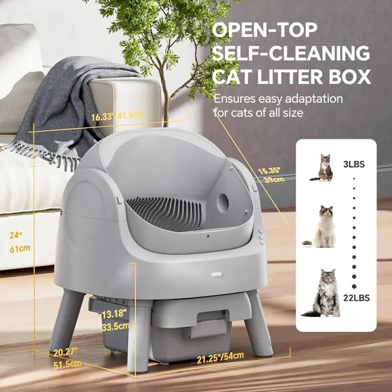 Mimfam Automatic Self-Cleaning Litter Box… — Photo 3