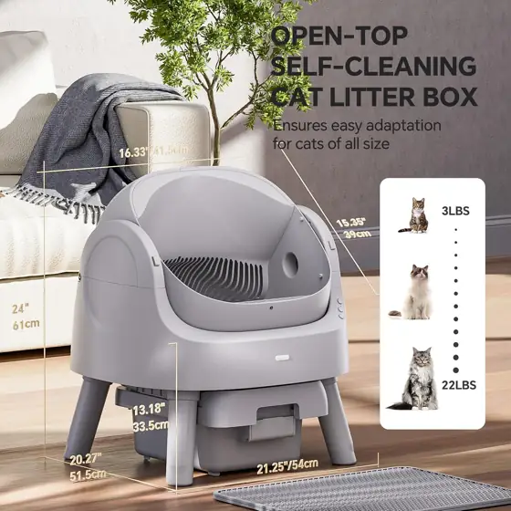 Mimfam Automatic Self-Cleaning Litter Box… — Photo 4
