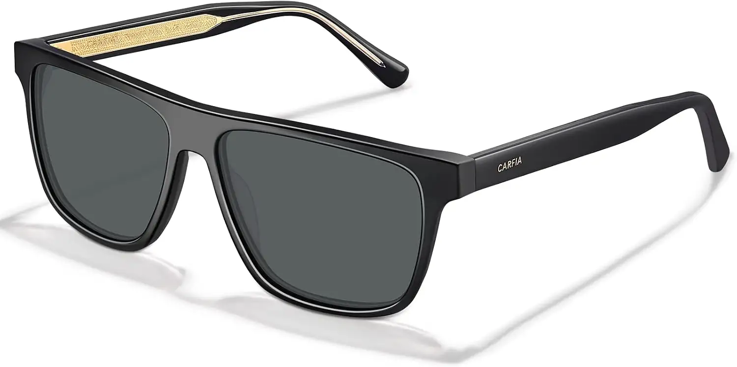 CARFIA Curved Acetate Polarized Sunglasses… — Photo 1