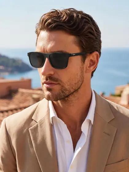 CARFIA Curved Acetate Polarized Sunglasses… — Photo 4