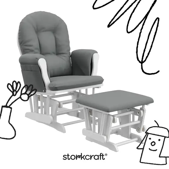 Storkcraft Premium Hoop Glider &… — Photo 3