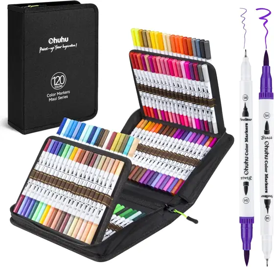 Ohuhu Adult Coloring Book Markers… — Photo 1