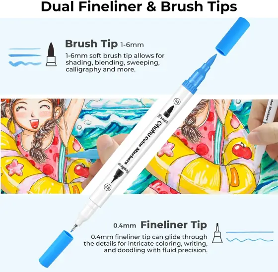 Ohuhu Adult Coloring Book Markers… — Photo 4