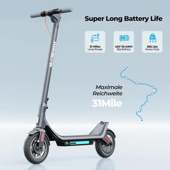 MEGAWHEELS Electric Scooter for Adults… — Photo 2