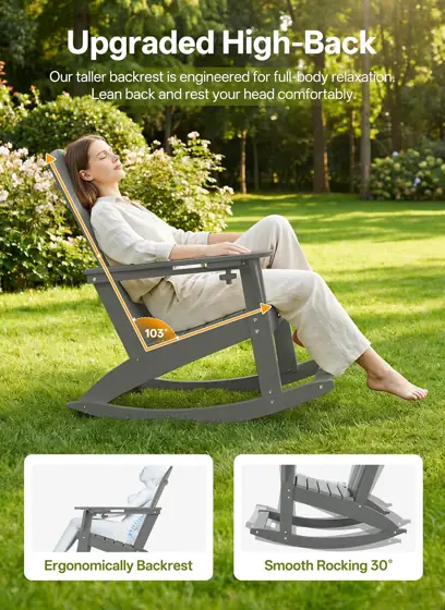 Adirondack Rocking Chair HDPE Cup… — Photo 4