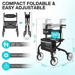 PLANET WALK Super Lightweight Rollator… — Photo 2