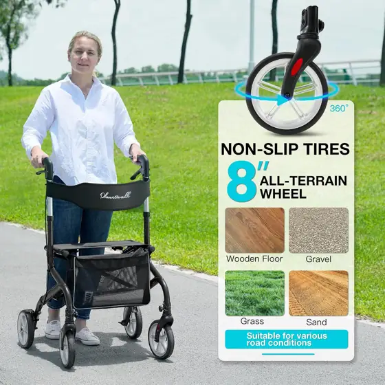 PLANET WALK Super Lightweight Rollator… — Photo 3
