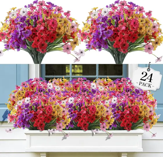 AGIRL Artificial Flowers Outdoor UV… — Photo 1