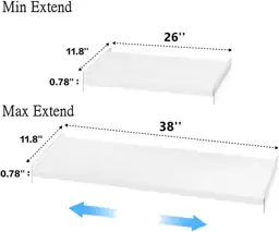 Closet Shelf Organizer 11.8'W, Adjustable… — Photo 3