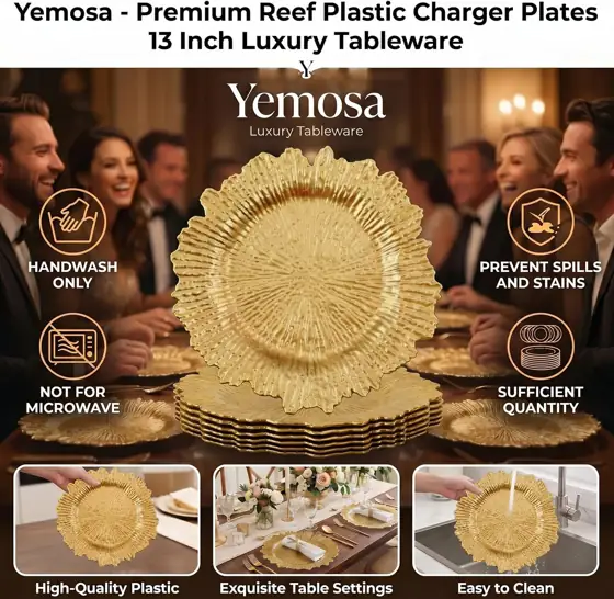 24 Pack Gold Charger Plates,… — Photo 3