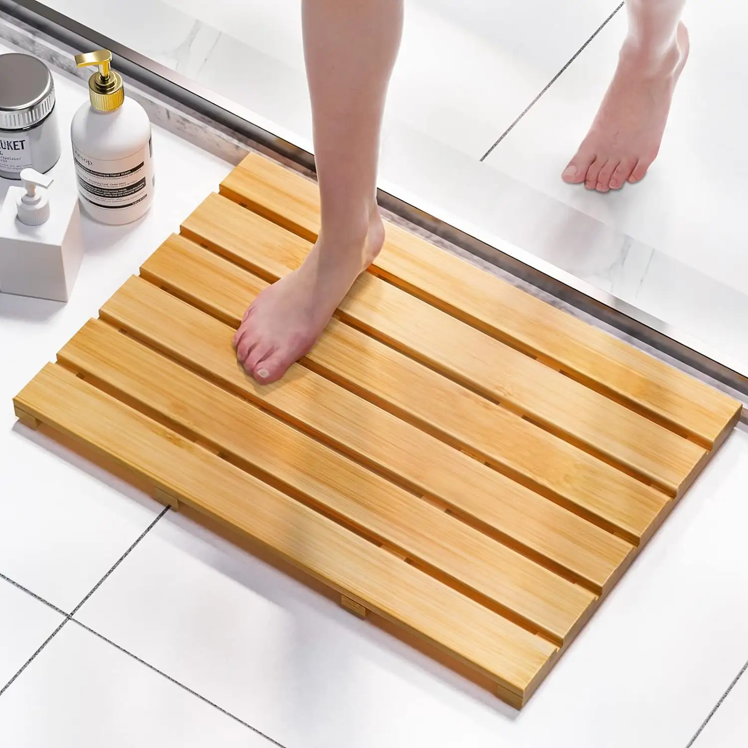 Domax Bamboo Bath Mat -… — Photo 1