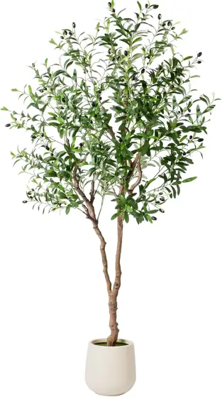 6ft Faux Olive Tree with… — Photo 1