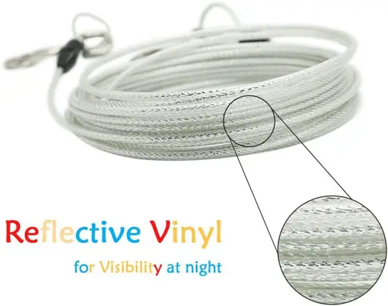 Petest 30ft Reflective Tie-Out Cable… — Photo 3