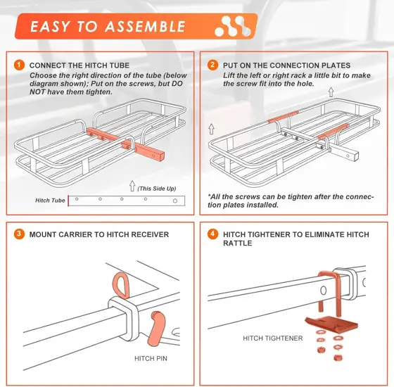 Hitch Mount Cargo Carrier Rack… — Photo 3