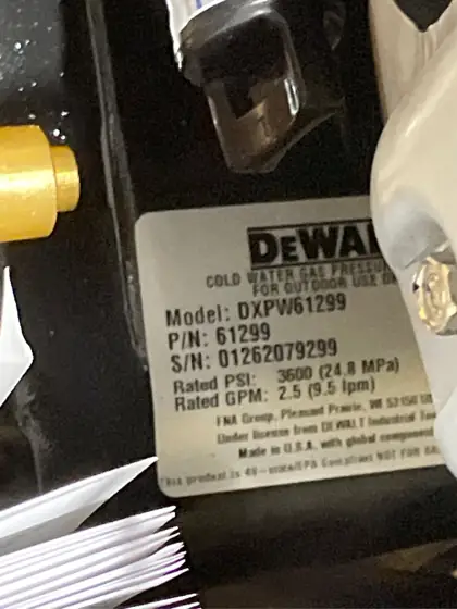 DEWALT 3600 PSI 2.5 GPM… — Photo 6