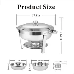5 qt. Round Chafing Dish… — Photo 3