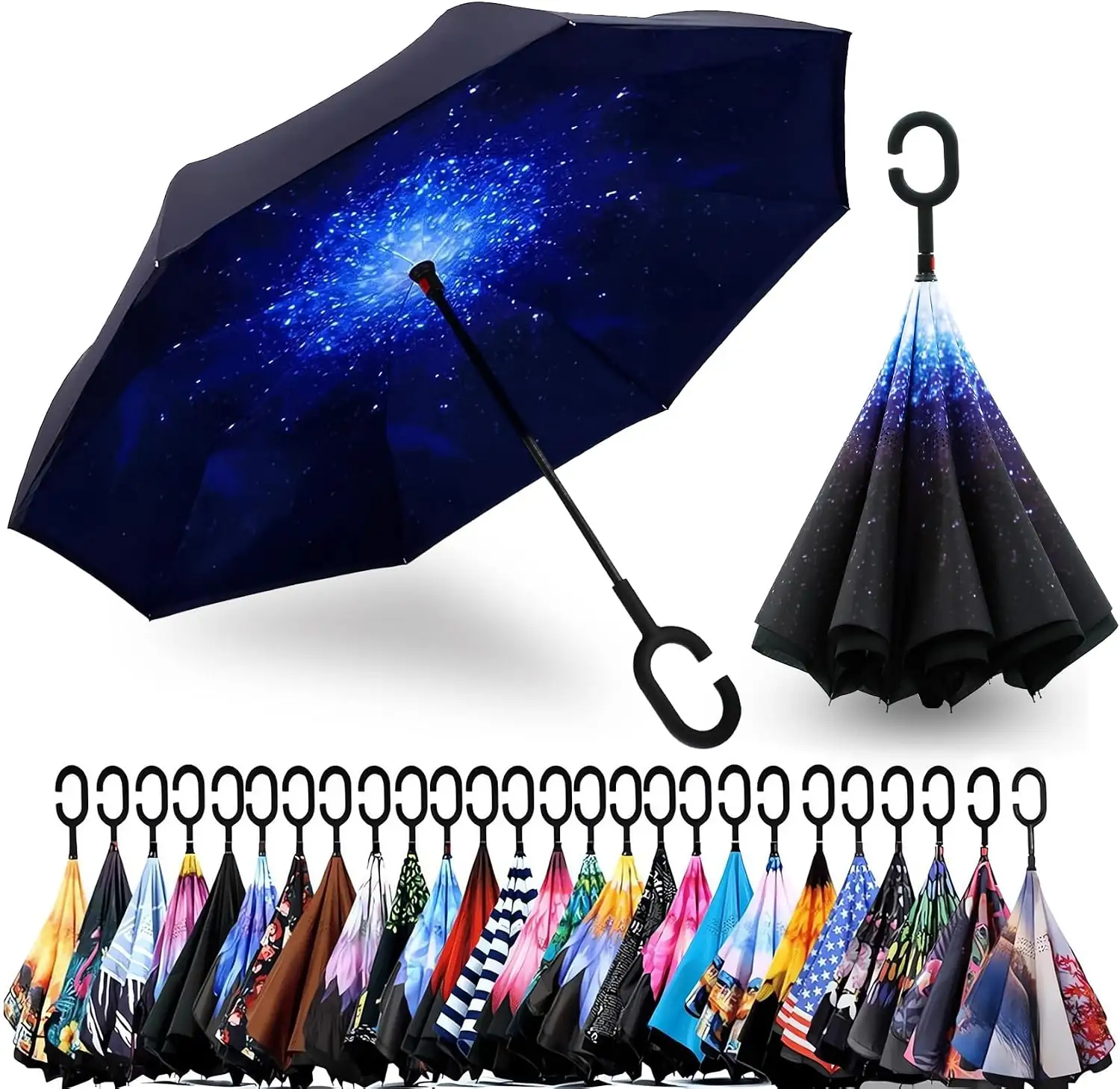 SIEPASA 49/56 Inch Inverted Umbrella… — Photo 1