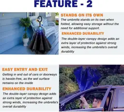 SIEPASA 49/56 Inch Inverted Umbrella… — Photo 3