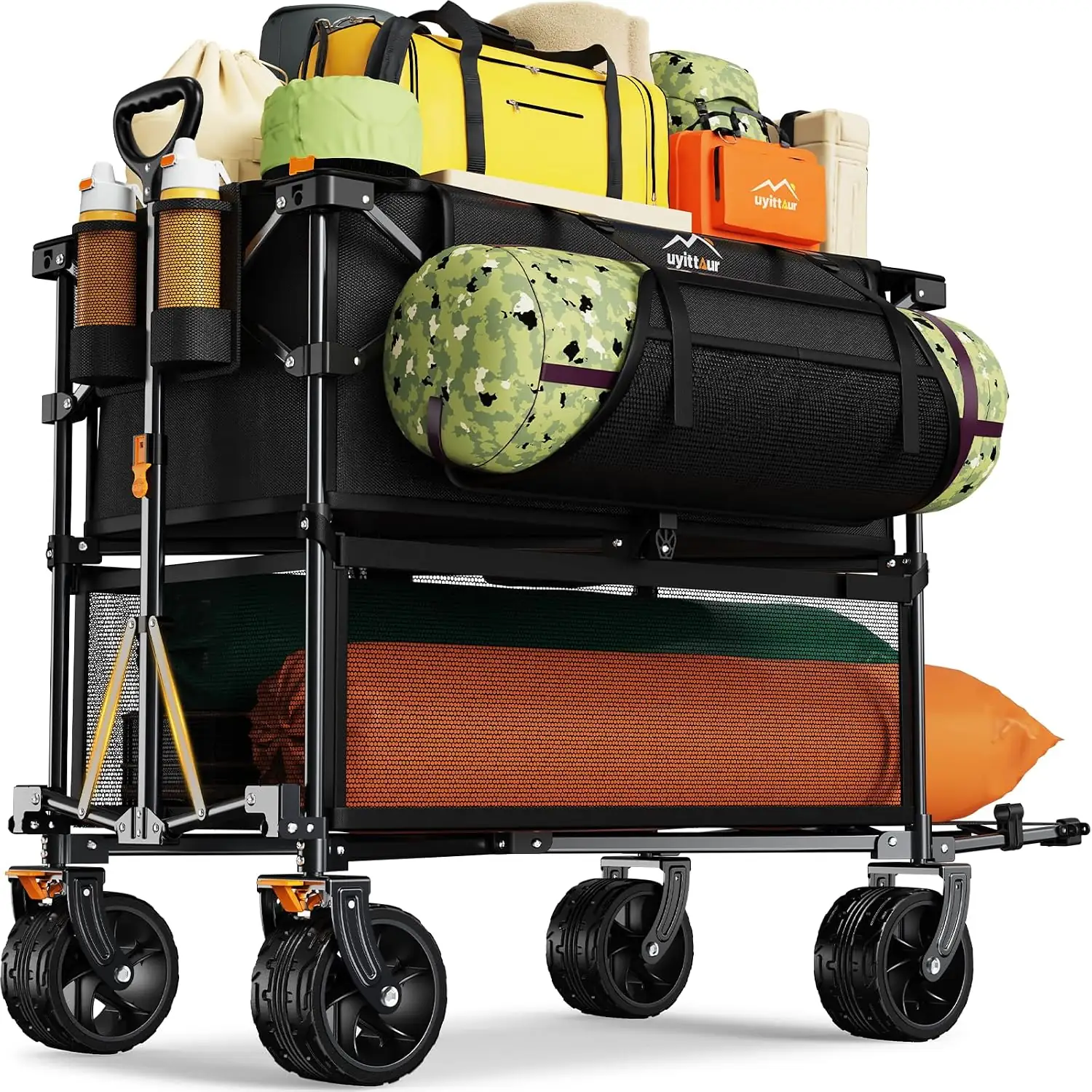 Uyittour Foldable 50'L Double-Decker Wagon,… — Photo 1