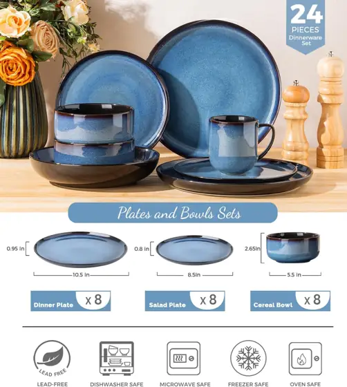 LERATIO Ceramic Dinnerware Sets for… — Photo 3