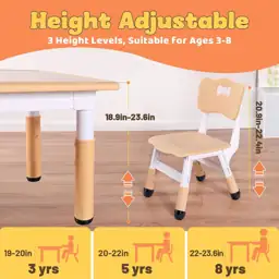 FUNLIO Kids Table & 4… — Photo 3