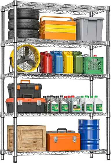 IZEUK 5-Tier Metal Storage Shelving… — Photo 1