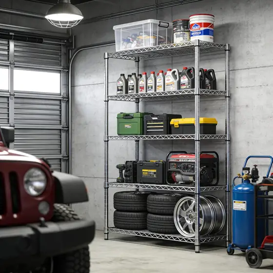IZEUK 5-Tier Metal Storage Shelving… — Photo 2