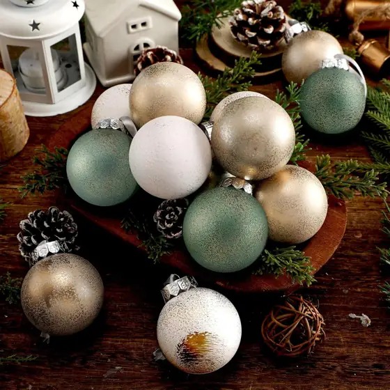 Yunlly 24 Pcs Textured Christmas… — Photo 1