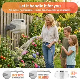 Ayleid Retractable Garden Hose Reel,… — Photo 3