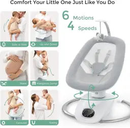Momcozy CocoSway Electric Baby Swing… — Photo 3